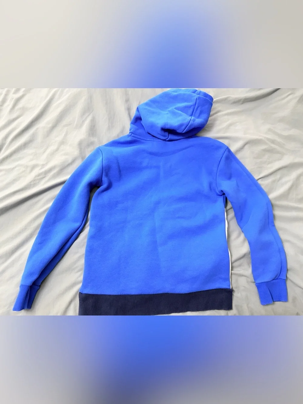 Puma Kid's Royal Blue Navy and White Colorblock Hoodie